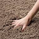 Shanno Carpet Luxury Shaggy Carpet Solid Plain