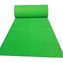 Shanno Carpet Nonwoven Exhibition Acrylic Fiber Fabric Carpet for Wedding Any Event Party Decoration Use for Living Room &amp; School Function Size 6 x 15 Feet Color Green