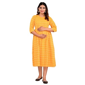 Shantika Womens Maternity Dress Feeding Kurti with