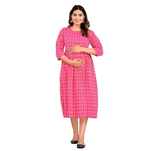 Shantika Womens Maternity Dress Feeding Kurti with