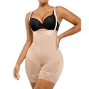 SHAPELLX Fajas Colombianas Shapewear for Women Tummy Control Plus Size Postpartum Body Shaper Butt Lifting Bodysuit