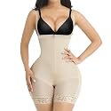 SHAPELLX Fajas Colombianas Shapewear for Women Tummy Control Plus Size Postpartum Body Shaper Butt Lifting Bodysuit