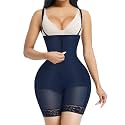 SHAPELLX Fajas Colombianas Shapewear for Women Tummy Control Plus Size Postpartum Body Shaper Butt Lifting Bodysuit