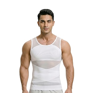 SHAPEMOUR Mens Compression Slimming Body Shaper Vest