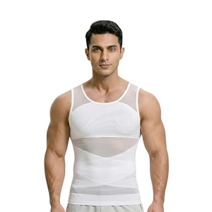 SHAPEMOUR Mens Compression Slimming Body Shaper Vest