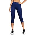 SHAPERX Dri Fit High-Rise Active Capris 34Tights