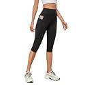 SHAPERX Dri Fit High-Rise Active Capris 34Tights