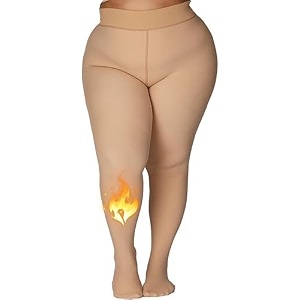 SHAPERX Fleece Lined Tights Women High Waisted