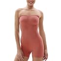 SHAPERX Strapless Shortie Bodysuit for Women Tummy Control Shapewear Seamless Sculpt Body Shaper with Removable Straps