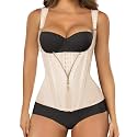 SHAPERX Waist Trainer Corset for Women Tummy Control Sport Girdle Hourglass Waist Cincher Body Shaper with Steel Boned