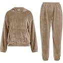 SHAPERX women regular cord set fleece winter