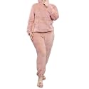 SHAPERX women regular cord set fleece winter