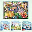 SHAPES AND PATTERNS activity mat, PHONICS PLAYTIME activity mat, SEARCH &amp; FIND EXPEDITION activity mat and GIANT DRAGON COLOURING POSTER | Combo of 3 activity mats with free pen and 1 colouring poster