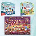 Shapes and Patterns Activity MATS, Animal Kingdom Activity MATS, and Giant Circus Colouring Poster | Combo of 2 Activity MATS with Pen and Colouring Poster