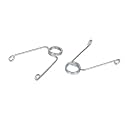 Pair of Chrome Rod Locks| Designed to Securing Both Ends of Barbell| Durable Iron Collar Locks for for Gym Rods and Barbell (25 mm)