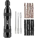 ShapeX Bike Tubeless Tire Repair Kit for MTB Cycling - Reamer, Plug Tool, Valve Core, Bacon Strips - Replacement for dynaplug