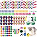 Shappy 150 Pcs Cat Toys Bulk Pack for Indoor Cats, Mice Balls,Novel