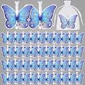 Shappy 40 Sets Funeral Bubble Wands Bulk Gifts Mini White Bubble Wands