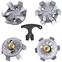 Shappy 50 Pcs Golf Shoe Spikes Replacement Metal Screw 1 Wrench Tool