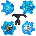 Shappy 50 Pcs Golf Shoe Spikes Replacement Metal Screw 1 Wrench Tool