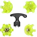 Shappy 50 Pcs Golf Shoe Spikes Replacement Metal Screw 1 Wrench Tool