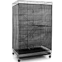 Bird Cage Net Cover Seed Catcher, 59.8 x 39.4 Inch/ 152 x 100 cm, Black