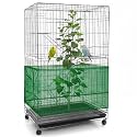 Shappy Bird Cage Net Cover Seed Catcher, 118 x 15 Inch/ 300 x 37 cm, Green