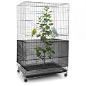 Bird Cage Net Cover Seed Catcher, 78.7 x 15 Inch/ 200 x 37 cm, Black