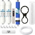 SHAPURE Complete RO Service KIT 80 GPD Membrane Compatible with most Water Purifier Solid Filter Cartridge