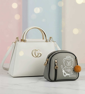 shara fashion white gold hand-held bag sling bag for women purse for women bag for women bag for women