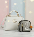 Shara Fashion White, Gold Hand-held Bag sling bag for women purse for women bag for women bag for women