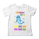 Shark Birthday Theme Cotton T-Shirt for Baby