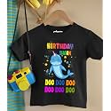 Shark Birthday Theme Cotton T-Shirt for Baby