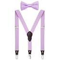 Shark Tooth Boys' Men's Suspenders and Bow Tie Set Y-Back Adjustable