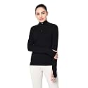 SHARK TRIBE Solid Women High Neck