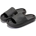 Sharllen Cloud Slides for Boys &amp; Girls - Non-Slip House Slippers for Kids - Beach Slide Sandals in Black, White &amp; Beige