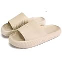 Sharllen Cloud Slides for Boys &amp; Girls - Non-Slip House Slippers for Kids - Beach Slide Sandals in Black, White &amp; Beige