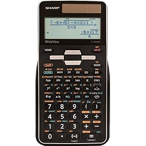 sharp calculators el-w516tbsl advanced scientific calculator with writeview 4 line display amp solar power