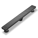 Sharp-tec Shower Drain, 28 inch Linear Shower Drain, Matte Black 304 Stainless Steel Rectangular Shower Floor Drain with Adjustable Leveling Feet, Hair Strainer, cUPC Certified, ST-112-28B