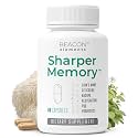 Sharper Memory™ Brain Supplement for Memory & Focus | Nootropic Formula for Brain Wellness with Lion’s Mane, Citicoline, Bacopa, PQQ, Resveratrol & Probiotics | 60 Capsules