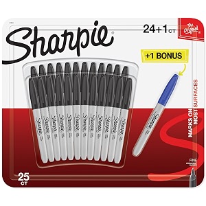 sharpie fine point permanent marker pack of 24  1