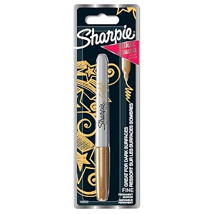 sharpie permanent marker fine tip - gold