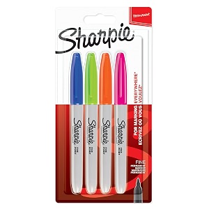 sharpie permanent marker set  limited edition colour assortment  fine point  18 count marker pens  back to school set