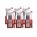 Sharpie Retractable Permanent Markers, Fine Tip, Assorted Colors (Black, Blue, Red), 3/Pack, 6 Packs – Total 18 Markers