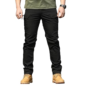 Shasmi Black Mens Durable Comfy Solid Color
