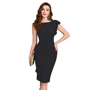 Shasmi Girls Womens Asymmetrical Sleeve Ruffle