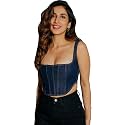 Shasmi Girl39s and Women39s Blue Denim Crop