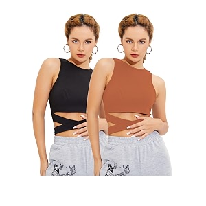 Shasmi Womens Girls Black and Orange