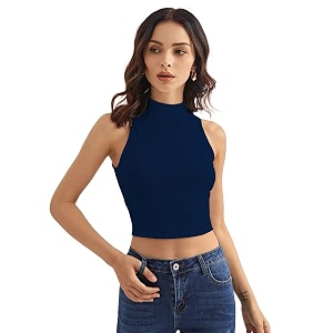 shasmi women39s amp girls39 solid ribbed round neck collarless sleeveless slim fit simplicity tank tops top 37