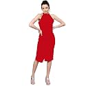 Shasmi Women39s Comfortable Red Halter Neck Sleeveless